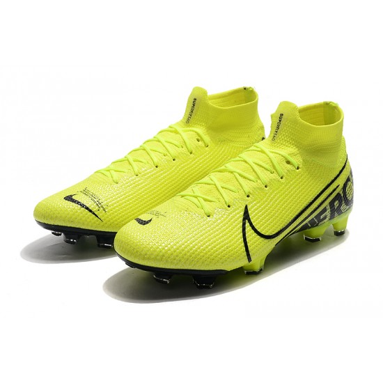 Nike Mercurial Superfly 7 Elite SE FG Yellow Green Black Football Boots