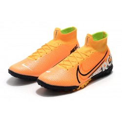 Nike Mercurial Superfly 7 Elite TF Orange Black White Football Boots