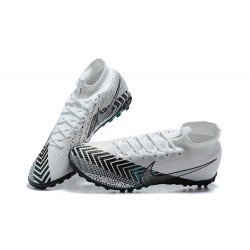 Nike Mercurial Superfly 7 Elite TF White Black Green Football Boots