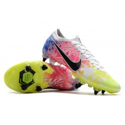 Nike Mercurial Vapor 13 Elite SG-PRO AC Low White Green Black Multi Football Boots