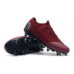 Nike Mercurial Vapor VI Elite SG AC Low Black Win-Red White Football Boots