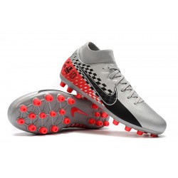 Nike Superfly 7 Academy AG Silver Black Orange Football Boots