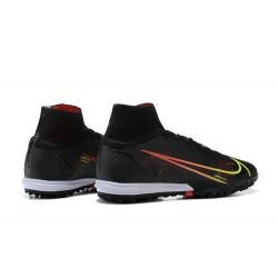 Nike Superfly 8 Elite TF High Mens Black White Green Red Football Boots