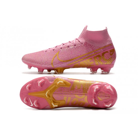 Nike Mercurial Superfly 7 Elite SE FG Pink Gold Football Boots