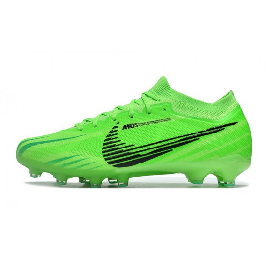 Nike Air Zoom Mercurial Vapor 15 Elite AG Low Football Boots Green Black For Men 