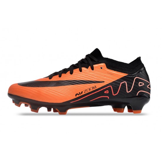 Nike Air Zoom Mercurial Vapor 15 Elite FG Low Football Boots Black Orange For Men/Women