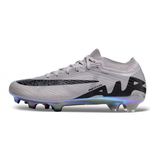 Nike Air Zoom Mercurial Vapor 15 Elite FG Low Football Boots Grey Black For Men/Women