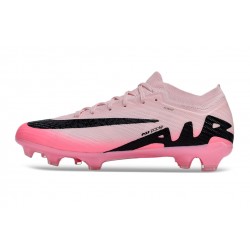 Nike Air Zoom Mercurial Vapor 15 Elite FG Low Football Boots Pink Black For Men/Women