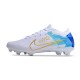 Nike Air Zoom Mercurial Vapor 15 Elite FG Low Football Boots White Gold Blue For Men/Women