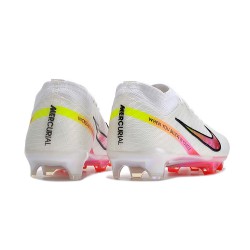 Nike Air Zoom Mercurial Vapor 15 Elite FG Low Football Boots White Peach For Men/Women