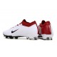 Nike Air Zoom Mercurial Vapor 15 Elite FG Low Football Boots White Red Black For Men/Women