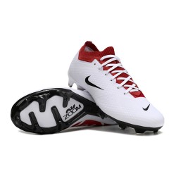 Nike Air Zoom Mercurial Vapor 15 Elite FG Low Football Boots White Red Black For Men/Women