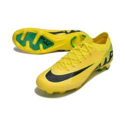 Nike Air Zoom Mercurial Vapor 15 Elite FG Low Football Boots Yellow Black For Men/Women