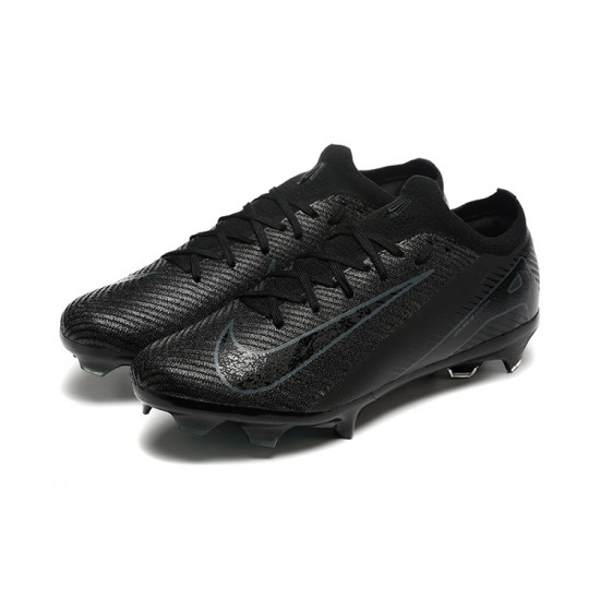 Nike Air Zoom Mercurial Vapor 16 Elite FG Low Black Blue Football Boots For Men