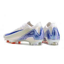 Nike Air Zoom Mercurial Vapor 16 Elite FG White Blue Low Football Boots For Women And Men 