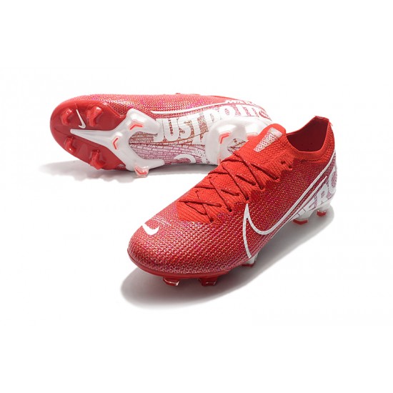 Nike Mercurial Vapor 13 Elite FG Deep Red White Football Boots