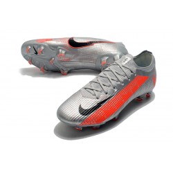 Nike Mercurial Vapor 13 Elite FG Silver Orange Black Football Boots