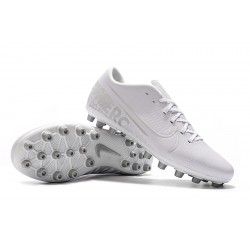 Nike Vapor 13 Academy AG R White Silver Football Boots