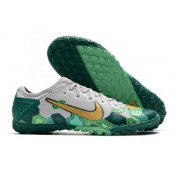 Nike Vapor 13 Pro TF Green Grey Gold Football Boots