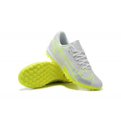 Nike Vapor 14 Academy TF Low Mens Grey Yellow Green Football Boots