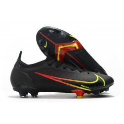 Nike Vapor 14 Elite FG Low Mens Womens Black Yellow Red Football Boots