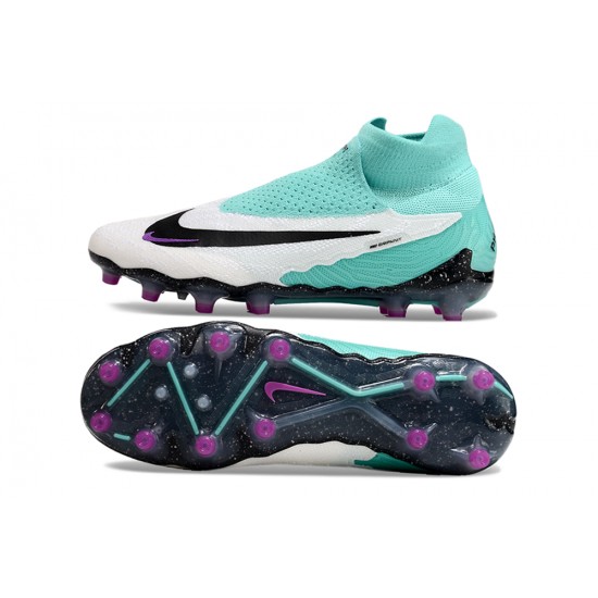 Women/Men Nike Phantom GX Elite AG High top Teal Black Football Boots