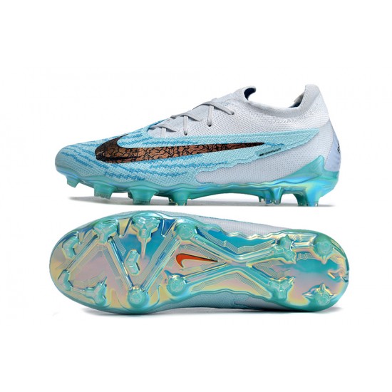 Women/Men Nike Phantom GX Elite FG Blue White Football Boots