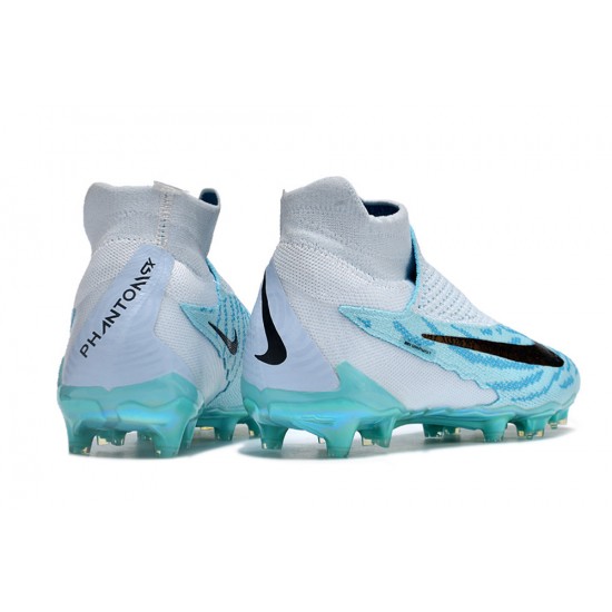 Women/Men Nike Phantom GX Elite FG High top Blue Football Boots