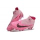 Women/Men Nike Phantom GX Elite FG High top Pink Football Boots