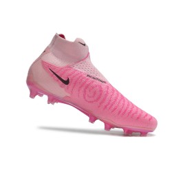 Women/Men Nike Phantom GX Elite FG High top Pink Football Boots