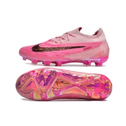 Women/Men Nike Phantom GX Elite FG Pink Black Football Boots