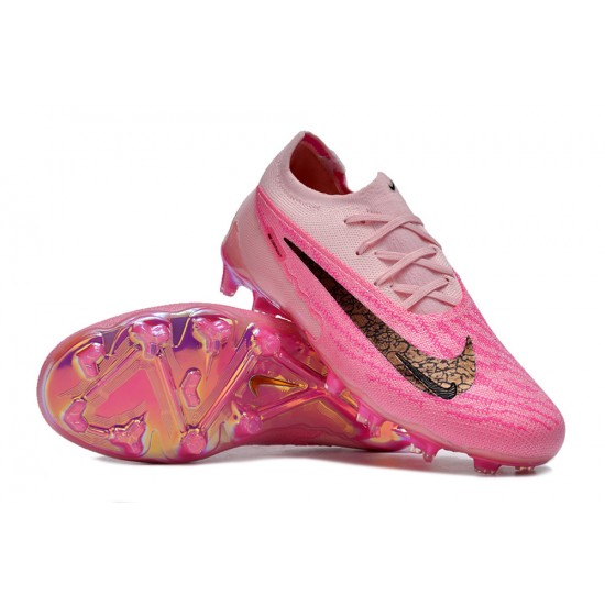 Women/Men Nike Phantom GX Elite FG Pink Black Football Boots