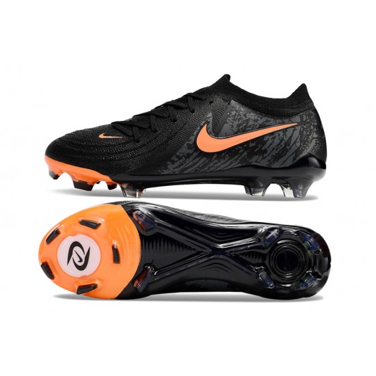 Nike Phantom Luna Elite FG Black and Orange Men's Football Boots