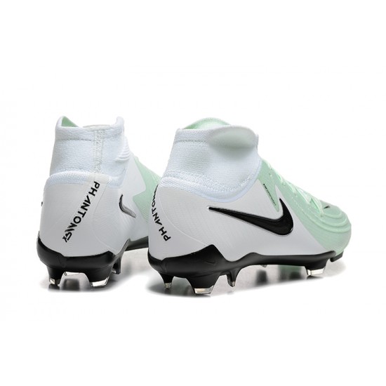 Nike Phantom Luna Elite FG High top White Black Men's Football Boots