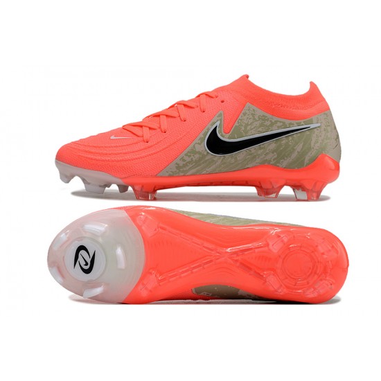 Women/Men Nike Phantom Luna Elite FG Red Black Football Boots