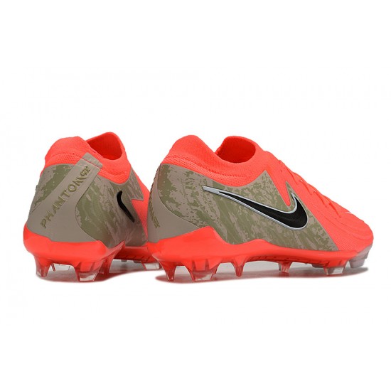 Women/Men Nike Phantom Luna Elite FG Red Black Football Boots