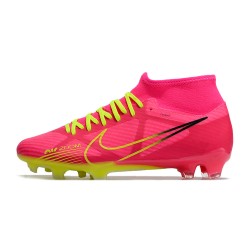 Nike Air Zoom Mercurial Superfly IX Academy High FG Red Yellow Black Football Boots 