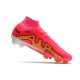 Nike Air Zoom Mercurial Superfly IX Elite High FG Pink Gold Black Football Boots 