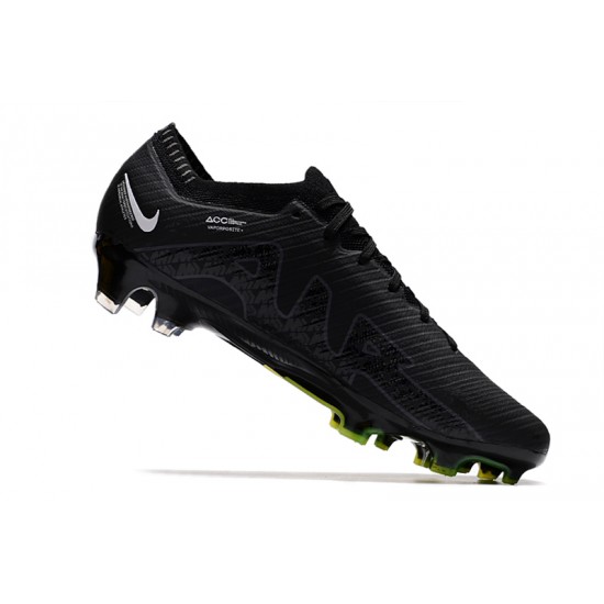 Nike Air Zoom Mercurial Vapor XV Elite FG Black Green Football Boots 