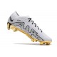 Nike Air Zoom Mercurial Vapor XV Elite FG Gold Black White Football Boots 