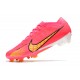 Nike Air Zoom Mercurial Vapor XV Elite FG Peach Yellow Black Football Boots 