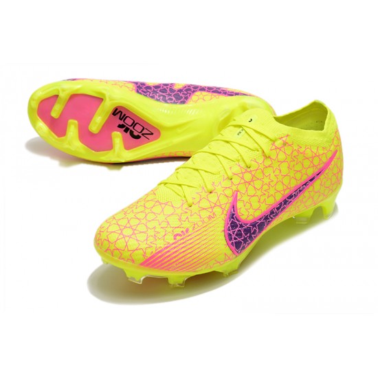 Nike Air Zoom Mercurial Vapor XV Elite FG Pink Yellow Purple Football Boots 