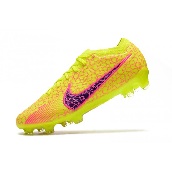 Nike Air Zoom Mercurial Vapor XV Elite FG Pink Yellow Purple Football Boots 