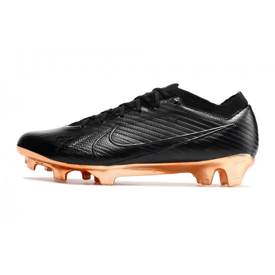 Nike Air Zoom Mercurial Vapor XV Elite Low FG Gold Black White Football Boots 