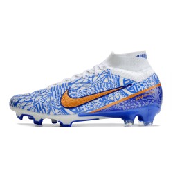 Nike Air Zoom Mercurial Vapor XV MDS Elite FG Blue Gold White Football Boots 