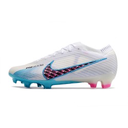 Nike Air Zoom Mercurial Vapor XV MDS Elite FG Pink White Blue Football Boots 