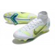 Nike Mercurial Superfly 8 Elite High FG Yellow Green White Football Boots 