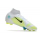 Nike Mercurial Superfly 8 Elite High FG Yellow Green White Football Boots 