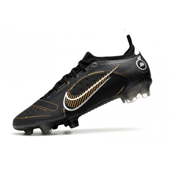 Nike Mercurial Vapor XIV Elite FG Black Gold White Football Boots 