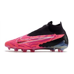 Nike Phantom GX Elite DF Link FG Peach Black High Football Boots 